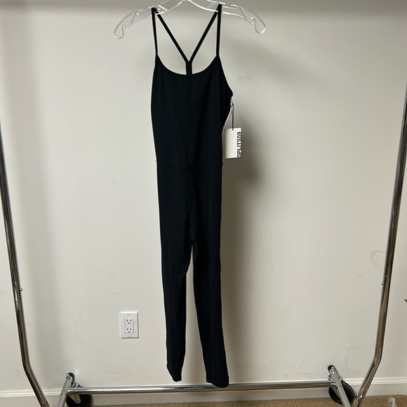 Splits59 amber airweight jumpsuit black/white